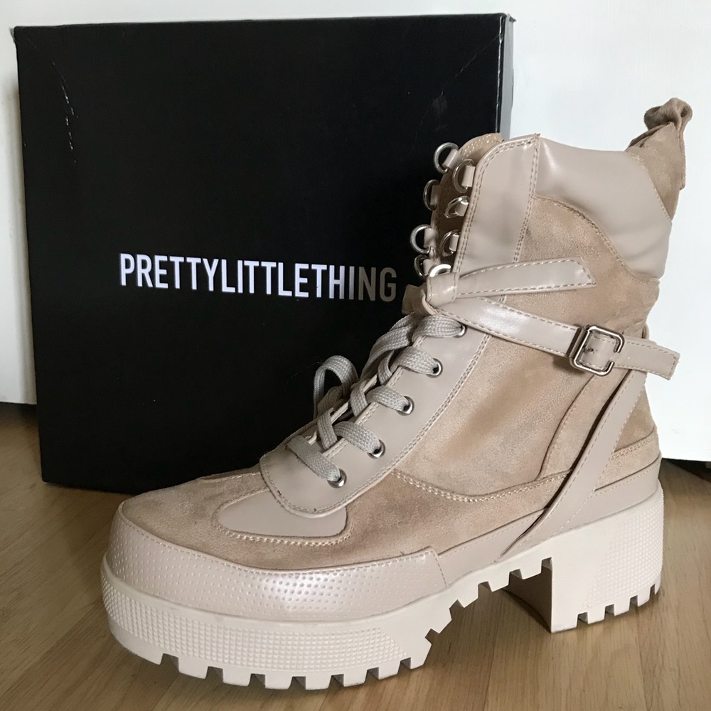 PRETTYLITTLETHING Biker Boots